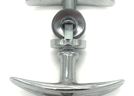 MANIGLIA MARTELLINA PER BASCULANTI CON RONDELLA QUADRO MM8 CROMATA*