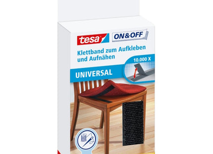 TESA NASTRO ADESIVO E DA CUCIRE ATTACCA-STACCA ON&OFF MM20X1MT NERO