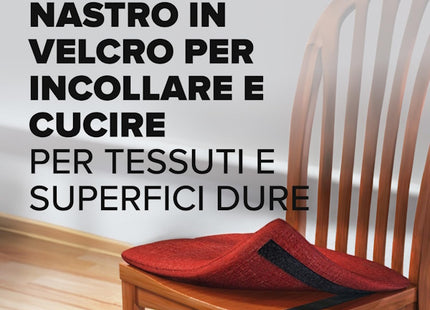 TESA NASTRO ADESIVO E DA CUCIRE ATTACCA-STACCA ON&OFF MM20X1MT NERO