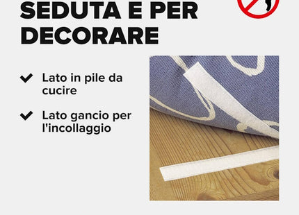 TESA NASTRO ADESIVO E DA CUCIRE ATTACCA-STACCA ON&OFF MM20X1MT NERO