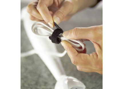 TESA NASTRO IN VELCRO FERMACAVI ATTACCA E STACCA ON&OFF MM10X5MT NERO