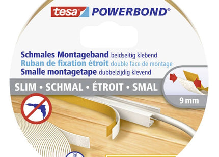 TESA NASTRO BIADESIVO POWERBOND SLIM 2 PEZZI DA MM 9X 5MT