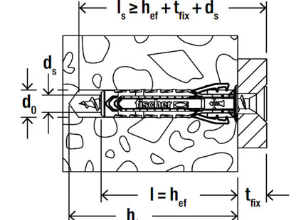 FISCHER TASSELLO SX PLUS 6 C/2 K IN NYLON CON GANCIO MEDIO BLISTER PZ10
