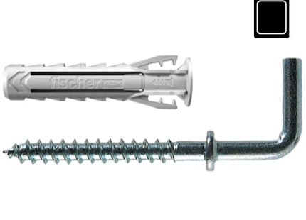 FISCHER TASSELLO SX PLUS 6 C/2 K IN NYLON CON GANCIO MEDIO BLISTER PZ10