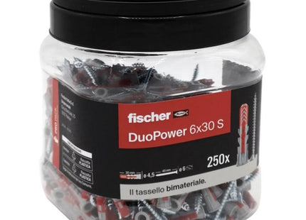 FISCHER TASSELLO DUOPOWER S IN BI-MATERIALE CON VITE