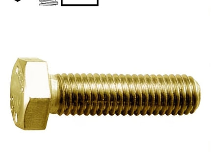 VITE TE INTERAMENTE FILETTATA OTTONE M 8X 20 UNI 5739