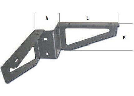 MINUTEX ANGOLARE DOPPIO USO MM150x150x80x2,5 ACCIAIO GRAFITE