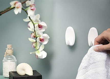 TESA GANCI ADESIVI OVALI LARGE POWERSTRIPS CONF.PZ2 BIANCO*