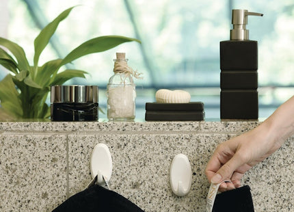 TESA GANCI ADESIVI OVALI LARGE POWERSTRIPS CONF.PZ2 BIANCO*