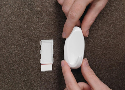 TESA GANCI ADESIVI OVALI LARGE POWERSTRIPS CONF.PZ2 BIANCO*