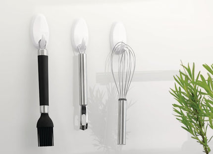 TESA GANCI ADESIVI OVALI LARGE POWERSTRIPS CONF.PZ2 BIANCO*