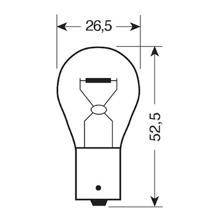 LAMPA LAMPADINA P21W 12V 21W BLISTER DA PZ2