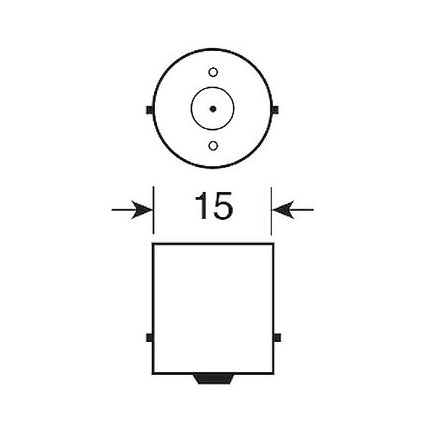 LAMPA LAMPADINA P21W 12V 21W BLISTER DA PZ2