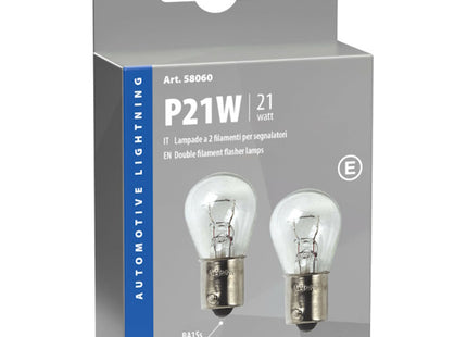 LAMPA LAMPADINA P21W 12V 21W BLISTER DA PZ2
