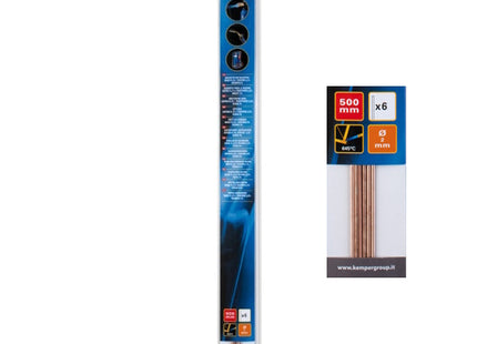 KEMPER BARRETTE IN RAME/FOSFORO/ARGENTO PER SALDATURA D.MM2X500 PZ 6