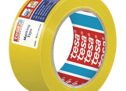 TESA NASTRO SEGNALETICO IN PVC ADESIVO MM50X33MT GIALLO
