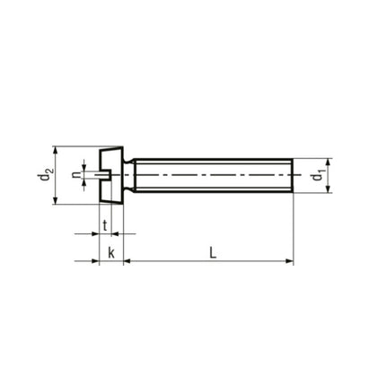 VITE TC CON INTAGLIO CLASSE 4.8 ZINCATA BIANCA UNI 6107 DIN 84