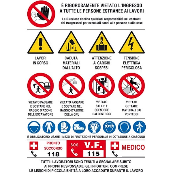 3G ITALIA CARTELLO CANTIERE IN POLIONDA MM1000X700 F.39.001