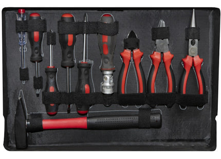 KRINO VALIGIA CON ASSORTIMENTO BUSSOLE E UTENSILI MANUALI DA PZ127