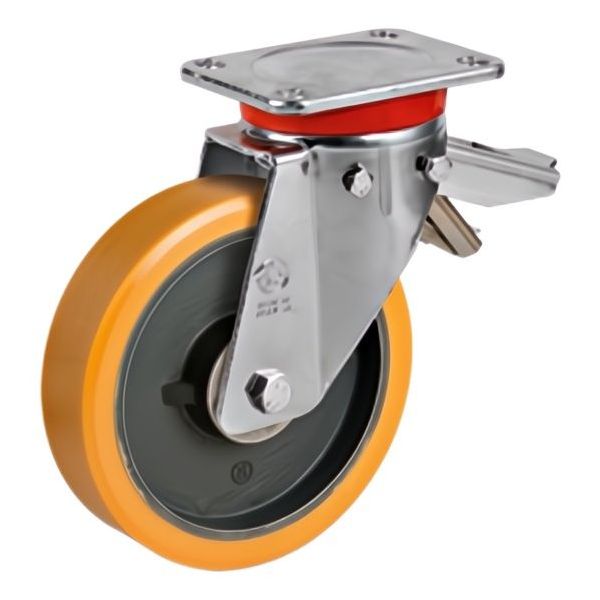 TELLURE ROTA RUOTA 64 SUPPORTO EXTRA PESANTE GIREV.+FRENO D.MM150 KG700