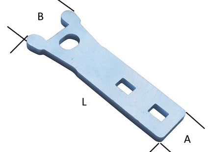 MINUTEX PORTALUCCHETTO CORAZZATO PIANO ACCIAIO ZINCATO BIANCO