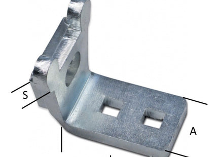 MINUTEX PORTALUCCHETTO CORAZZATO TIGER ACCIAIO ZINCATO BIANCO