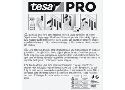 TESA NASTRO BIADESIVO PER OGGETTI ULTRA STRONG MOUNTING PRO MM19X1,5MT