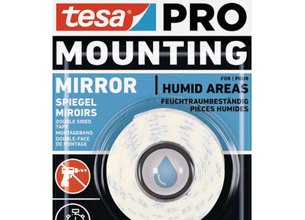 TESA NASTRO BIADESIVO PER FISSAGGIO SPECCHI MM19X1,50MT BIANCO