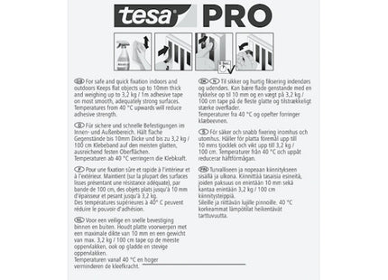 TESA NASTRO BIADESIVO PER FISSAGGIO OGGETTI MM19X1,50MT TRASPARENTE