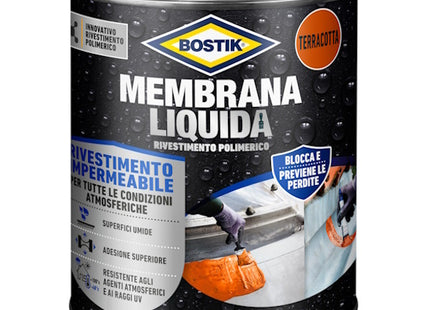 UHU BOSTIK MEMBRANA LIQUIDA RIVESTIMENTO POLIMERICO TERRACOTTA KG1