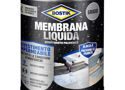 UHU BOSTIK MEMBRANA LIQUIDA RIVESTIMENTO POLIMERICO GRIGIO DA KG1