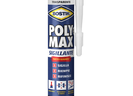 UHU BOSTIK POLY MAX SIGILLANTE TRASPARENTE IN CARTUCCIA ML280