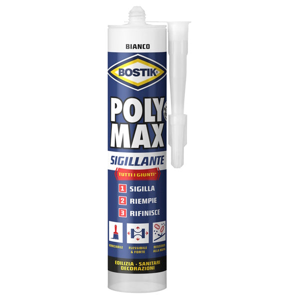 UHU BOSTIK POLY MAX SIGILLANTE BIANCO IN CARTUCCIA ML280