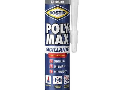 UHU BOSTIK POLY MAX SIGILLANTE ANTRACITE IN CARTUCCIA ML280