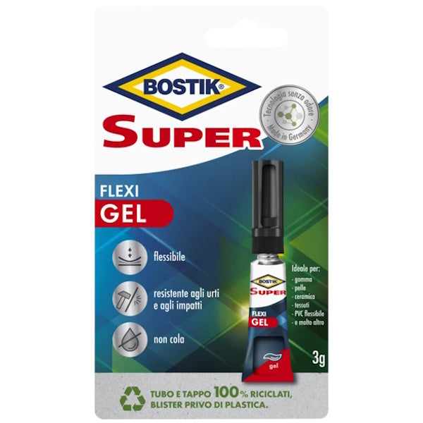 UHU BOSTIK SUPER FLEXI GEL ADESIVO ISTANTANEO IN BLISTER GR3