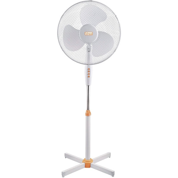VINCO VENTILATORE A PIANTANA D.CM40 ALTEZZA CM125 3 VELOCITÀ BIANCO