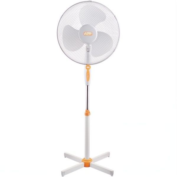 VINCO VENTILATORE A PIANTANA CON TELECOMANDO CM40 ALTEZZA CM125 BIANCO