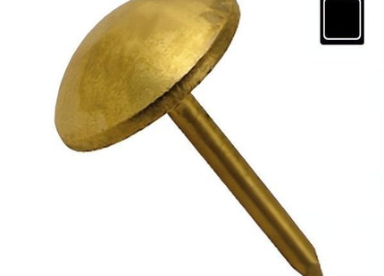 SODIFER BULLETTE IN FERRO OTTONATO TESTA BOMBATA MM 9 BLISTER PZ 50