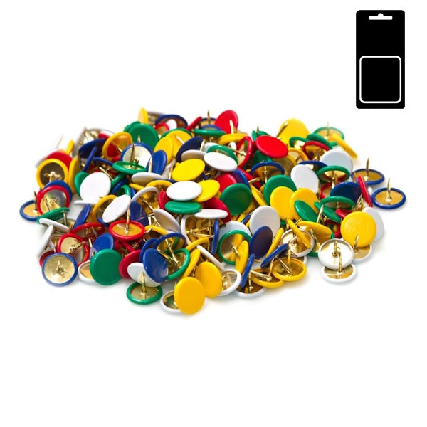 SODIFER PUNTINE DA DISEGNO TESTA PLASTIFICATA ASSORTITE BLISTER PZ300