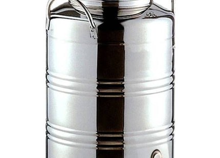 FUSTO PER ALIMENTI ALTO IN ACCIAIO INOX 18/10 LT25 BOCCA D.MM200