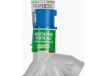 FME ADATTATORE TRIPLO SPINA CEE 2P+T 16A 3 PRESA SCHUKO BIPASSO