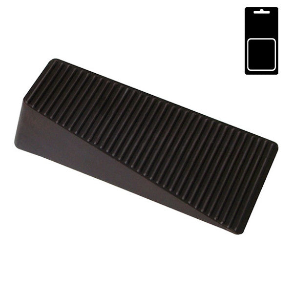 SODIFER CUNEO FERMAPORTE IN PLASTICA ADESIVO MM35X70 MARRONE CONF.PZ1