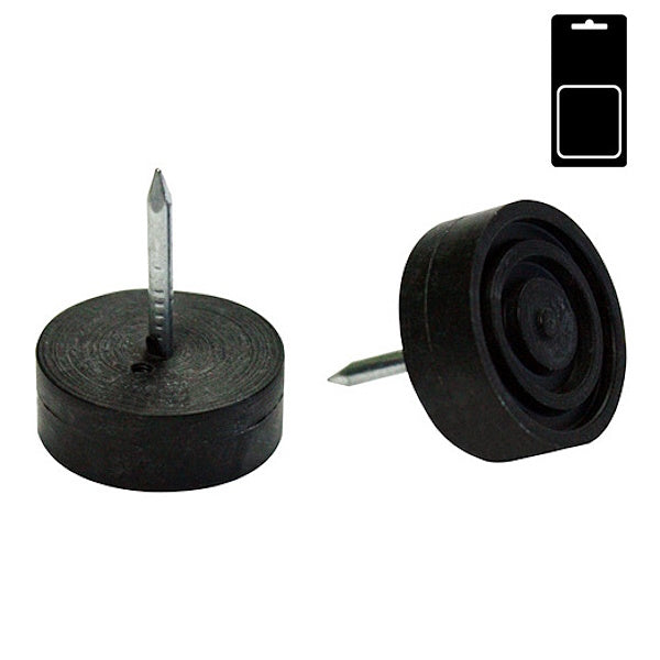 SODIFER SOTTOPIEDI IN GOMMA D.MM20 NERO CON CHIODO BLISTER DA PZ 8