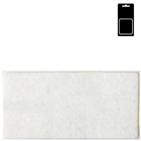 SODIFER FELTRINI ADESIVI RETTANGOLARI MM50X100 BIANCO BLISTER PZ 2