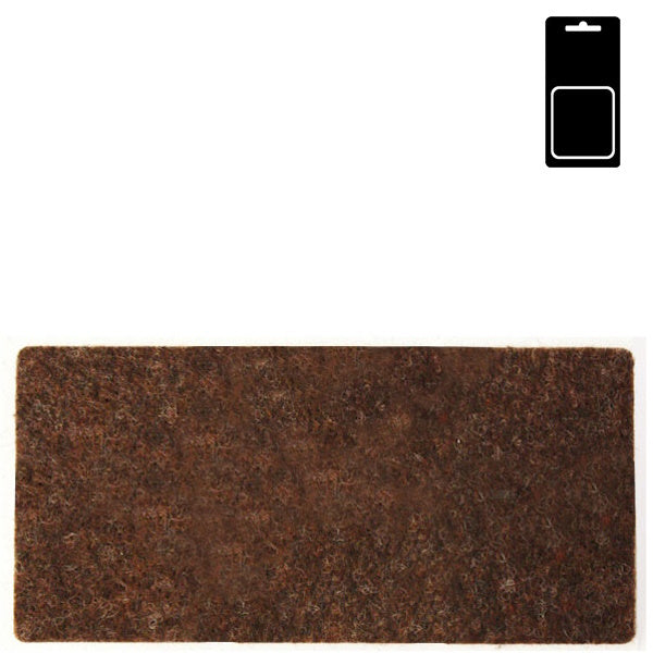 SODIFER FELTRINI ADESIVI RETTANGOLARI MM50X100 MARRONE BLISTER PZ 2