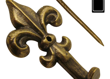 SODIFER GANCI PER QUADRI A GIGLIO IN ZAMA BRONZATO CON CHIODO MM32 PZ 4