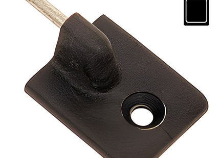 SODIFER GANCI ADESIVI IN PLASTICA PER BACCHETTE TENDE MARRONE CONF.PZ10