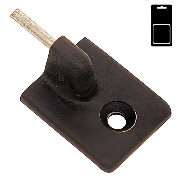 SODIFER GANCI ADESIVI IN PLASTICA PER BACCHETTE TENDE MARRONE CONF.PZ10