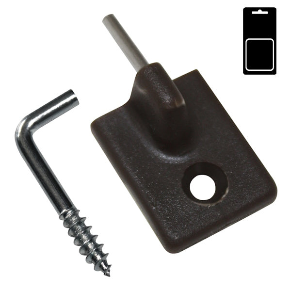 SODIFER GANCI ADESIVI PER BACCHETTE REGGITENDE MARRONE CONF.PZ26