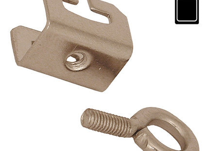 SODIFER ARRESTI PER TENDE IN FERRO NICHELATO CON OCCHIOLO BLISTER PZ30*